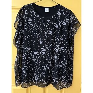 Cabi Star Sky Blouse Plus‎ SZ XL Whimsy Fairy Career